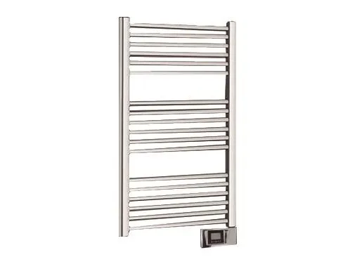 Thermrad elektrisk håndklæde radiator CORE-E 1177X500MM 750W Hvid Ral 9016. Runde profiler. IP44. Digital styring,