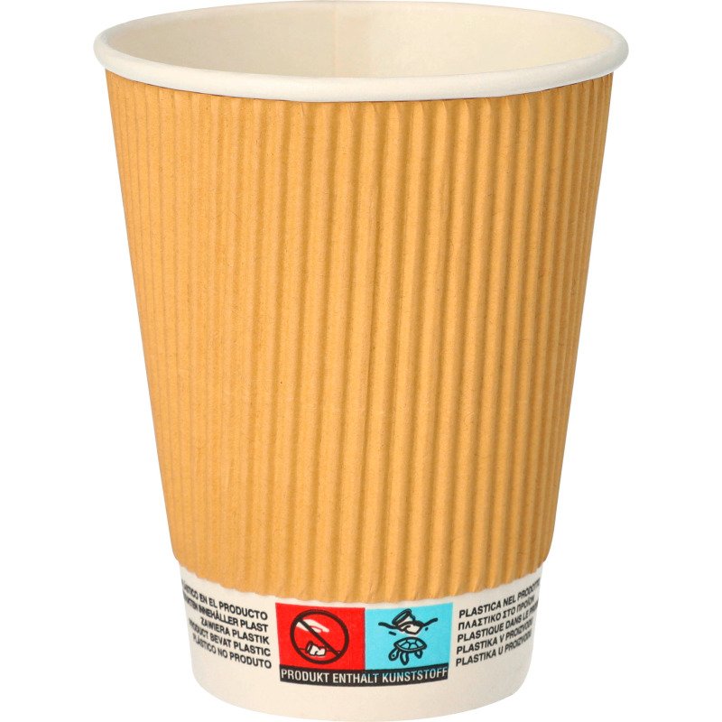 Gobelet en carton Ripple Wall - 30 cl - Lot de 100
