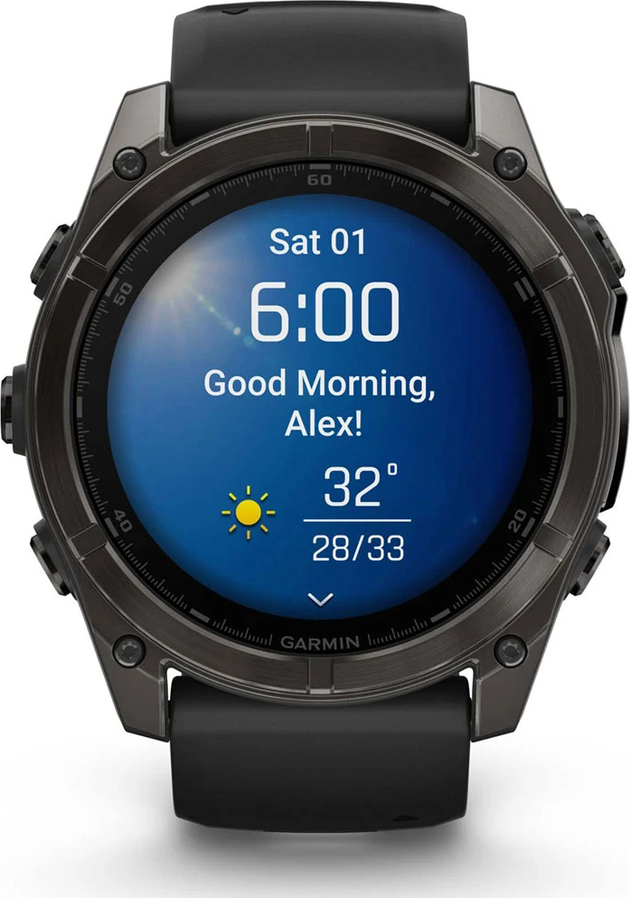 Fenix 8 - AMOLED Sapphire - 51mm Carbon Grey/Black/Pebble Grey