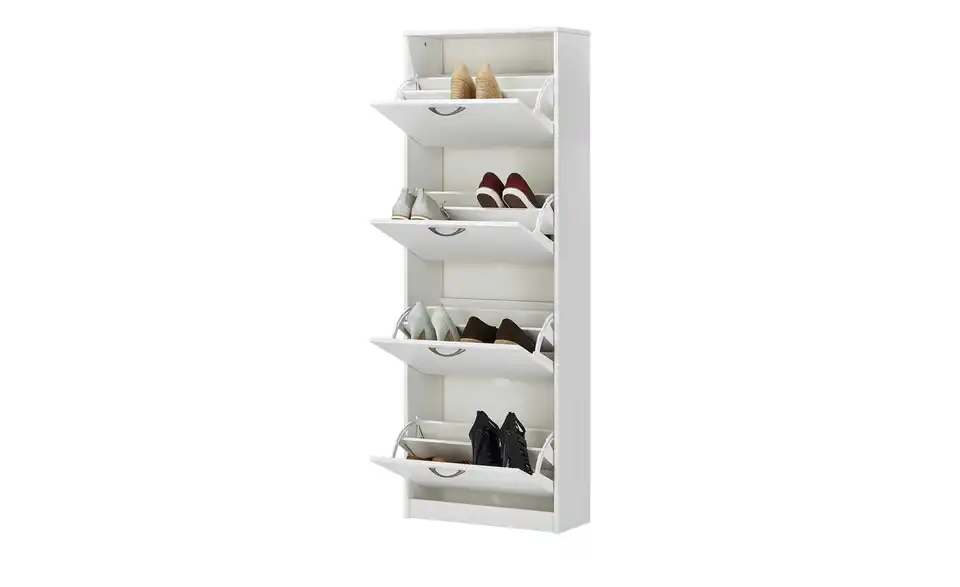 Schuhschrank  Valletta Weiß 24 Paar Schuhe
