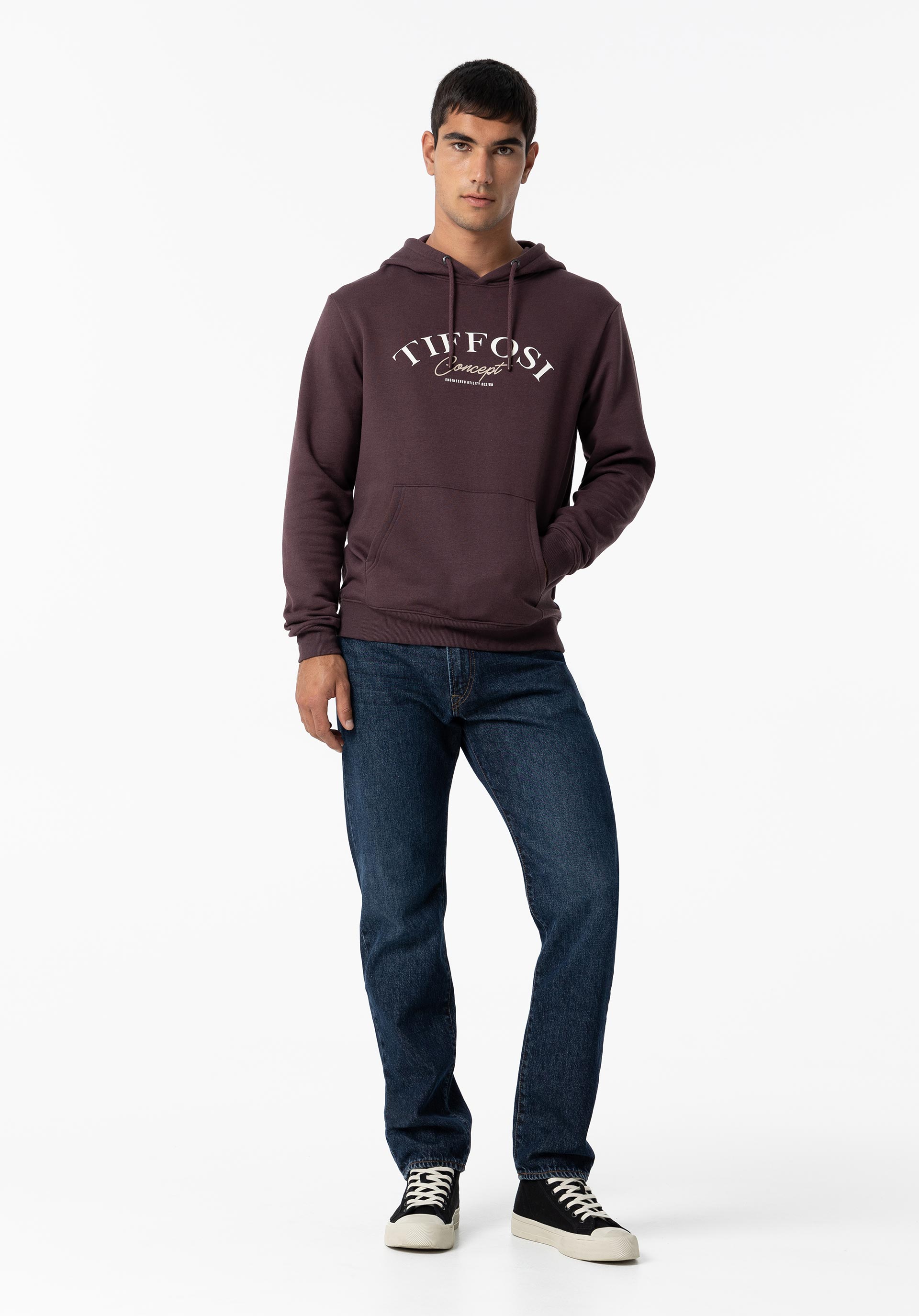 Hoodie com Estampado Frontal