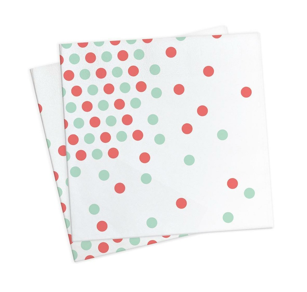 20 serviettes 33 x 33 cm - confettis