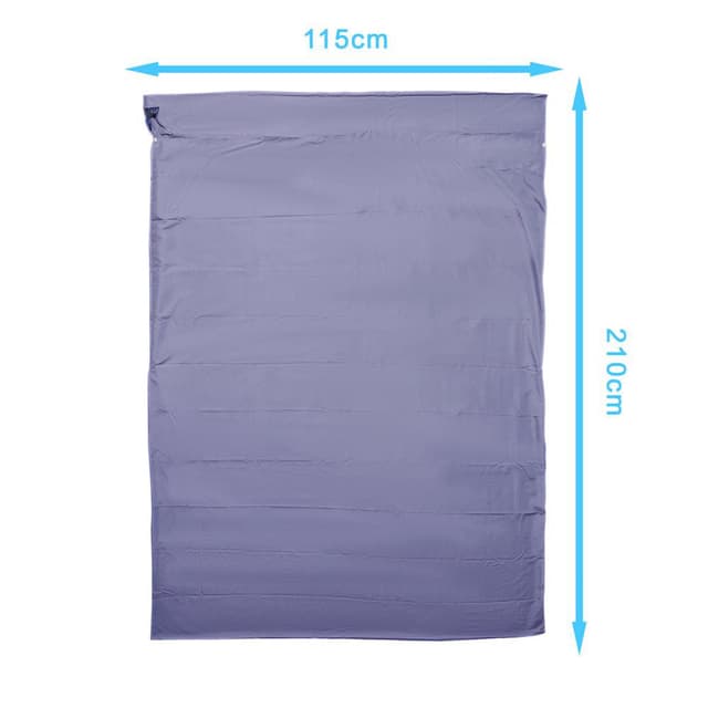 Sovepose Rejse 115x 210 cm Pude Tæppe (lilla)