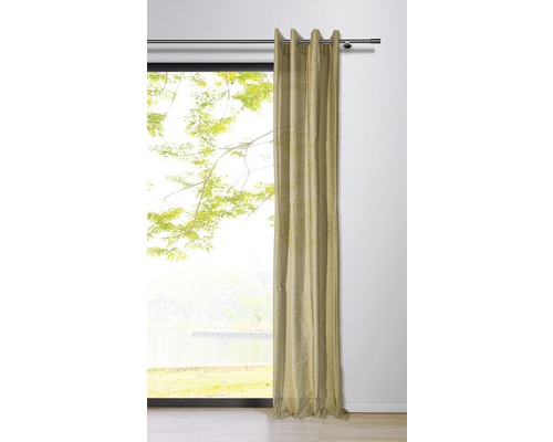 Sjaal met oogjes, stippen, zandkleur 135x245 cm