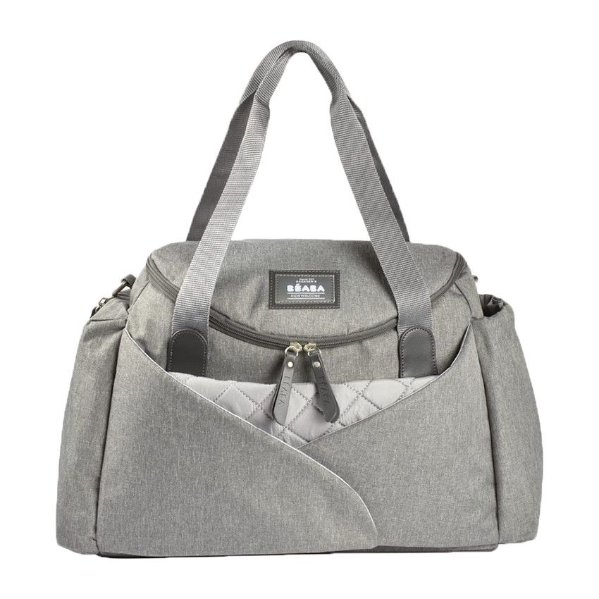 Sac à langer Sydney II - Gris Chiné - Ecru