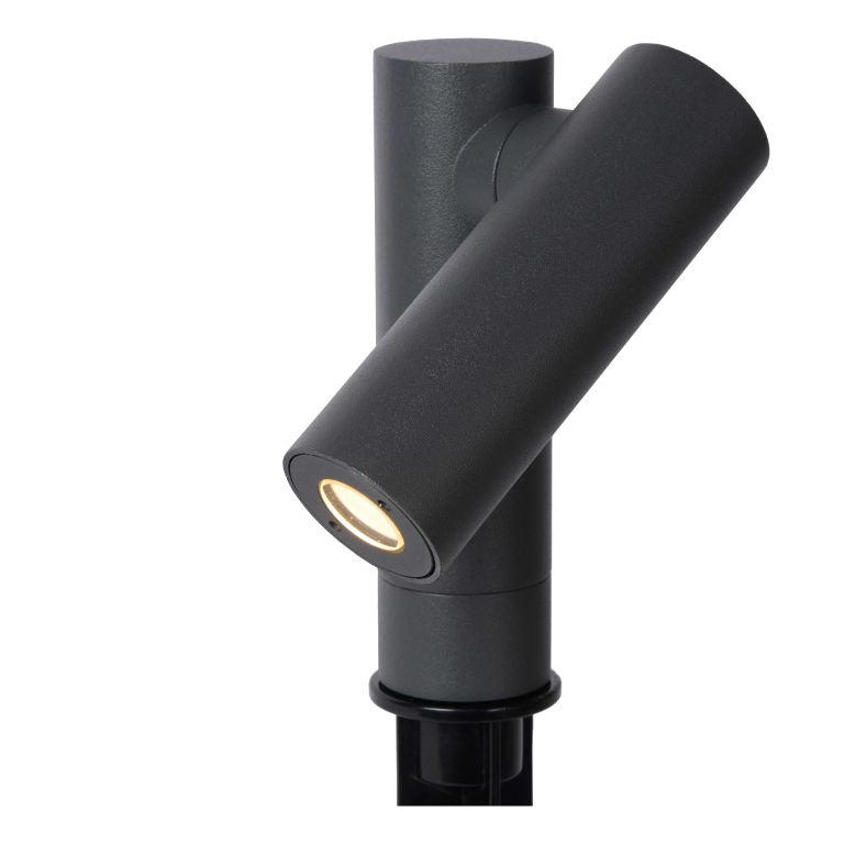 Lucide Tatum sokkellamp met grondvoet LED buiten IP65 zwart