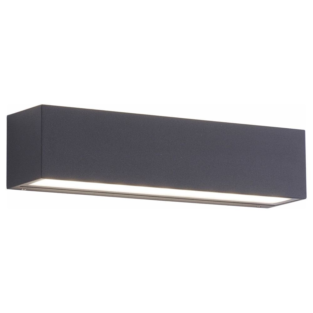 Robert LED buitenwandlamp van metaal in antraciet, 250 mm op- en neerklapbaar