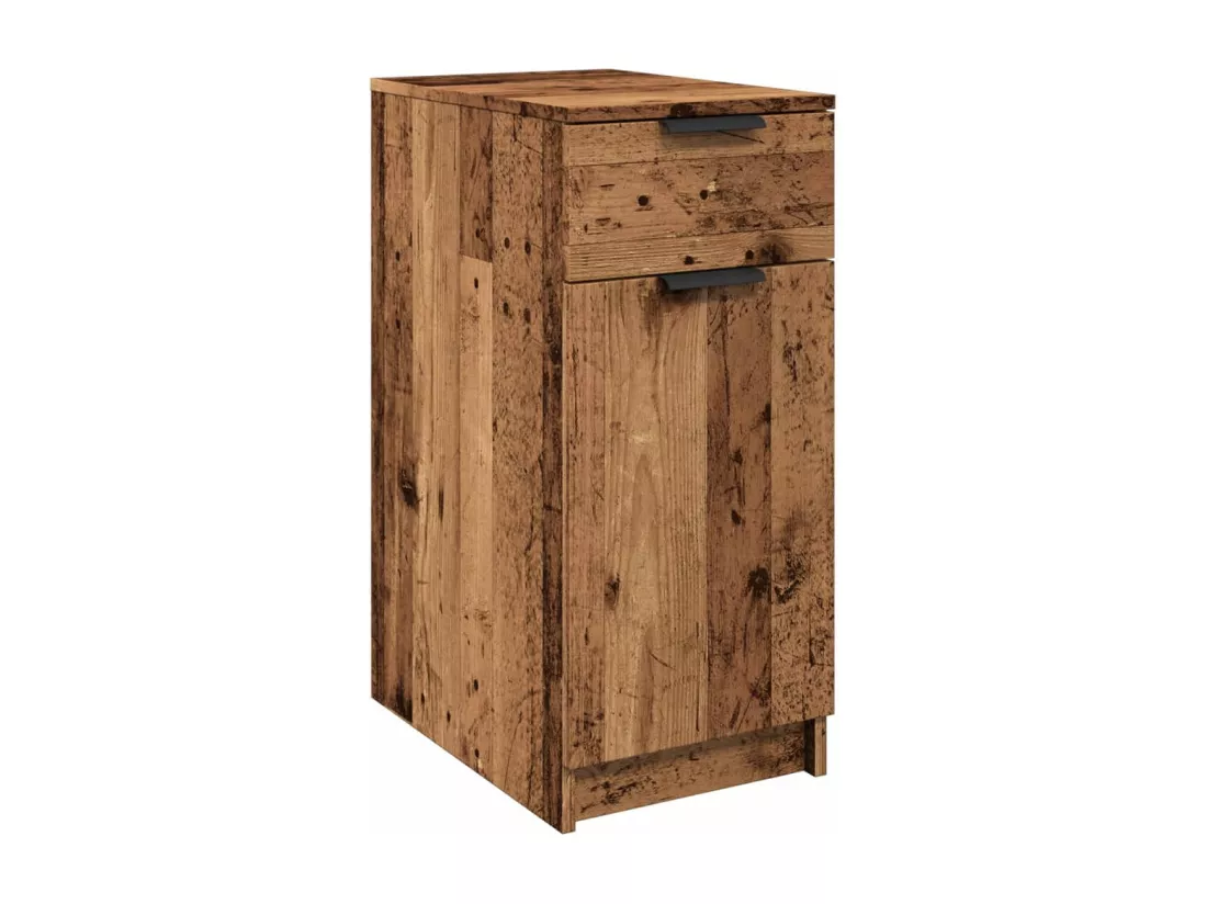 Armoire de bureau vieux bois 33x50x75 cm bois d'ingénierie