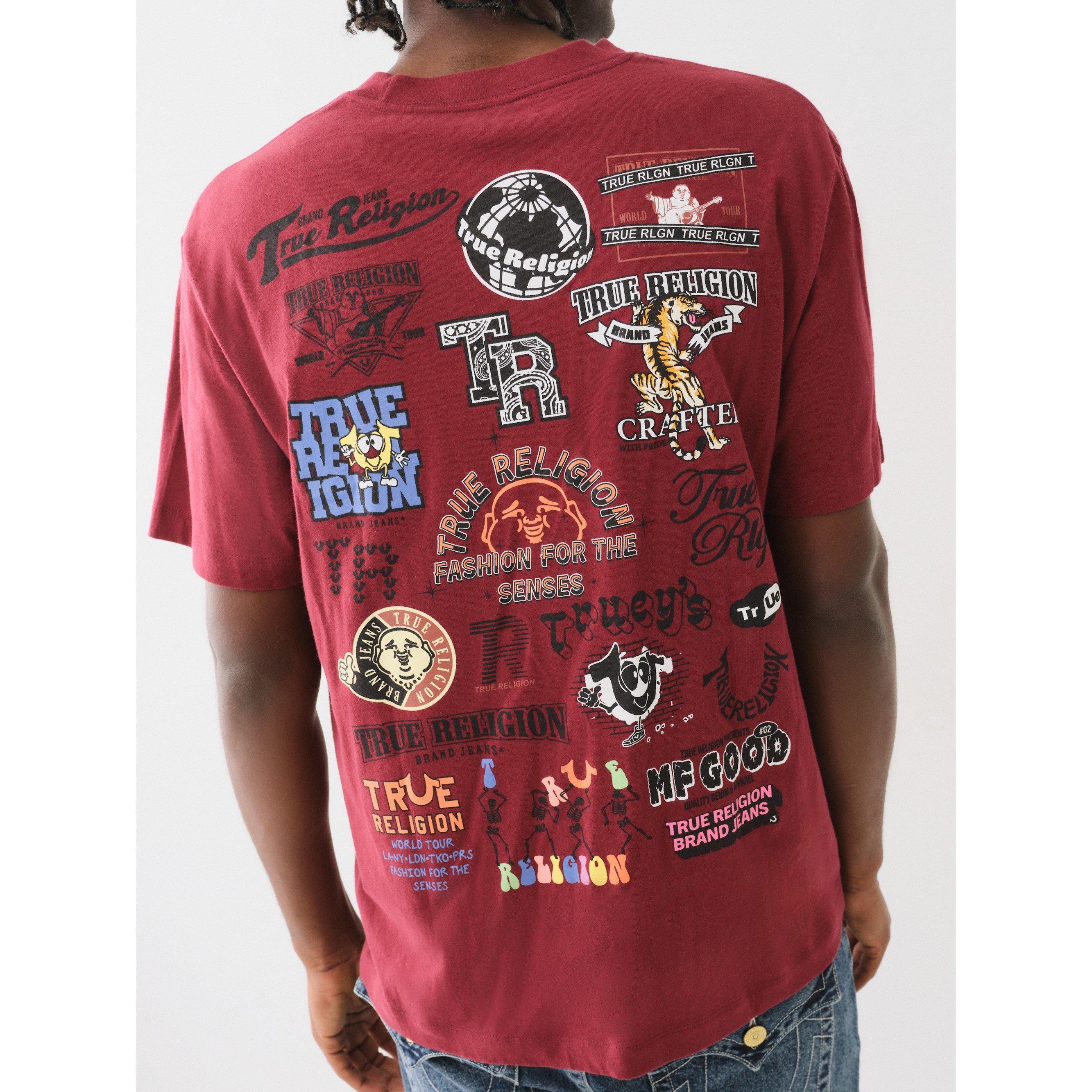 True Religion Multi Graphic Crew Tee