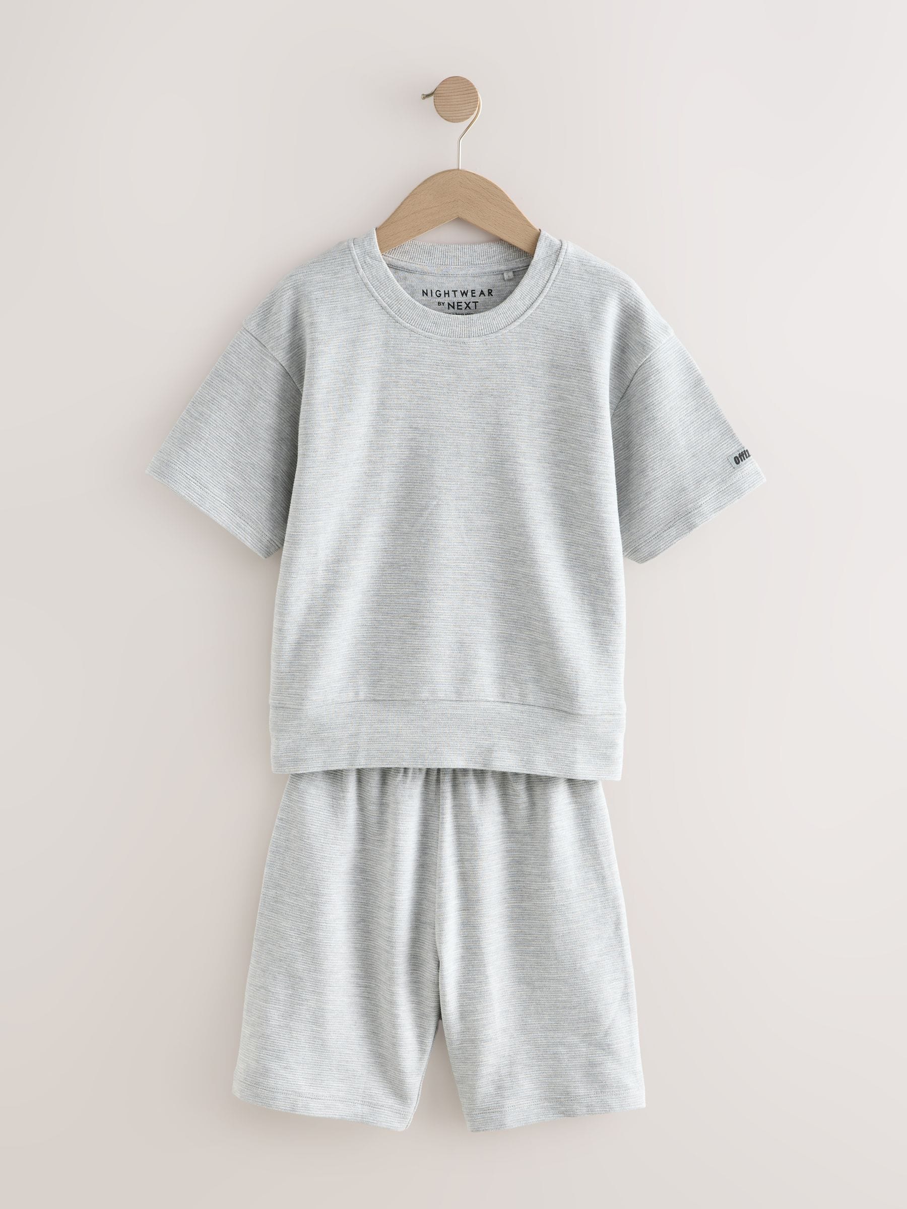Zwart/grijs - Set van 3 pyjama's met short (3-16 jr)