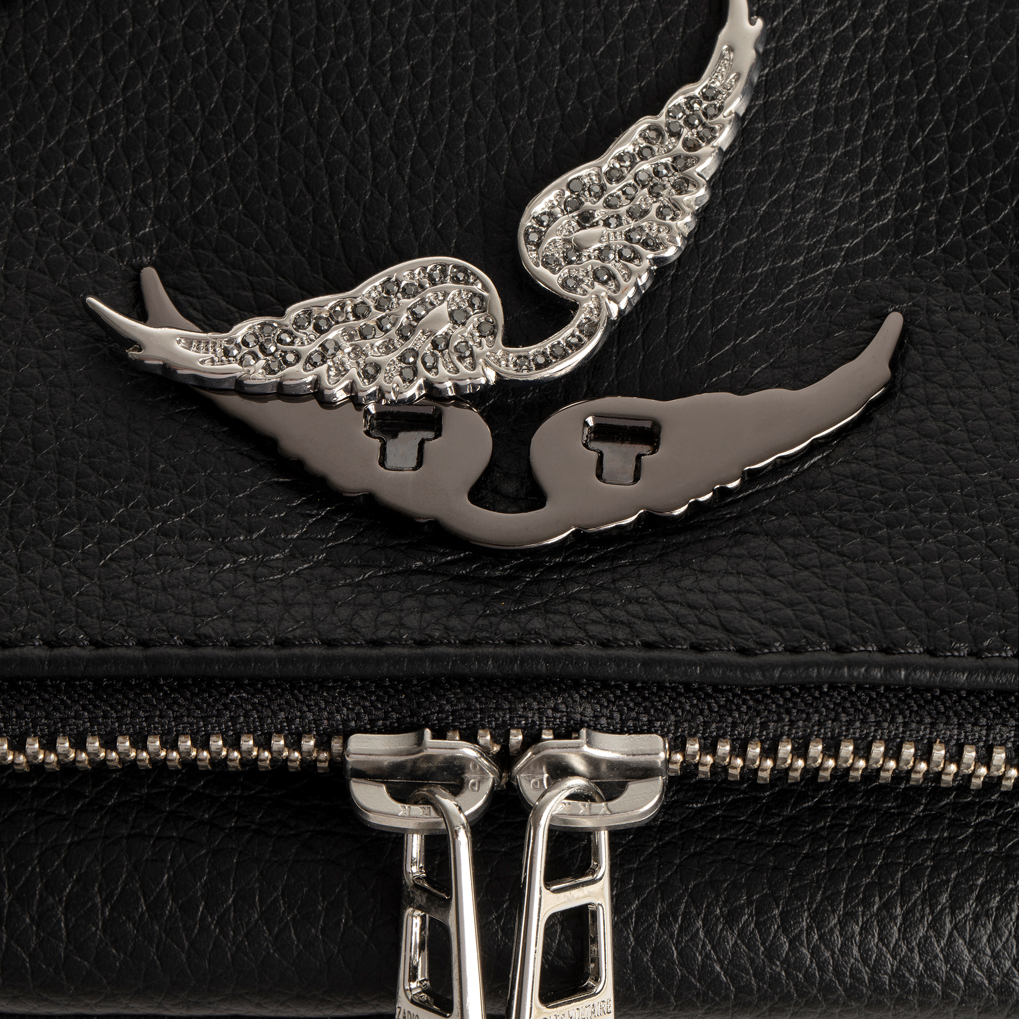 ROCK - Pochette en cuir | Noir