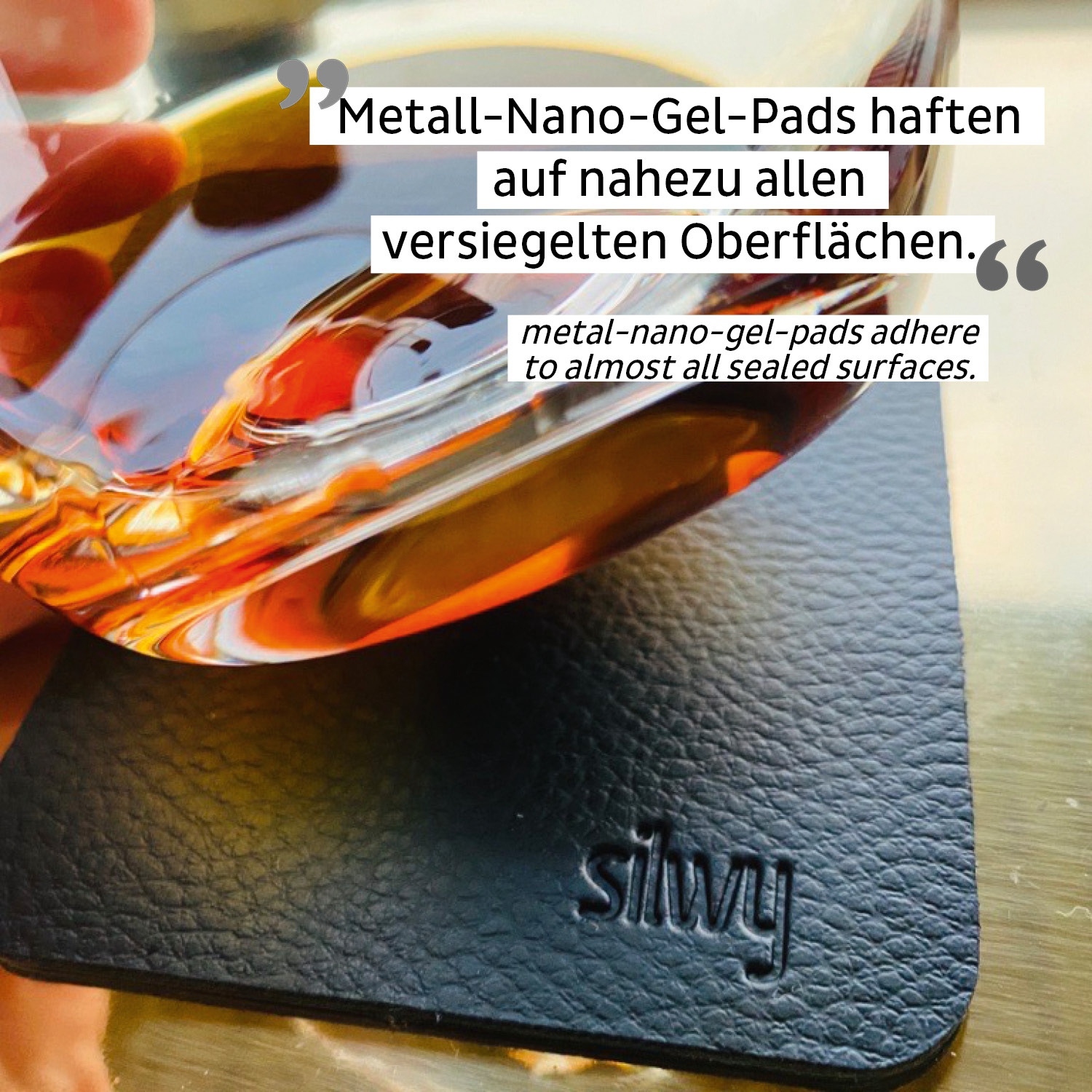 Silwy Magnet-Whiskygläser inkl. Untersetzer 2er Set (250 ml)