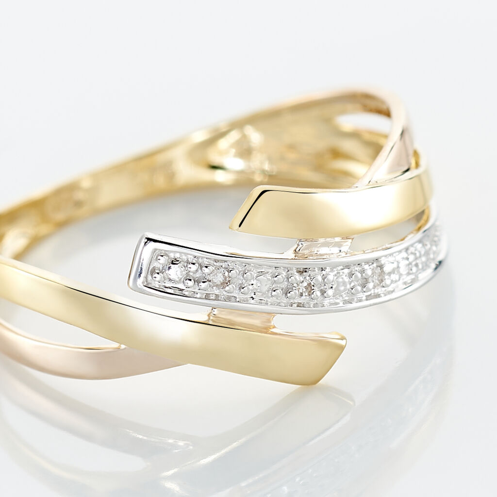 Bague Ainhoa Or Tricolore Diamant