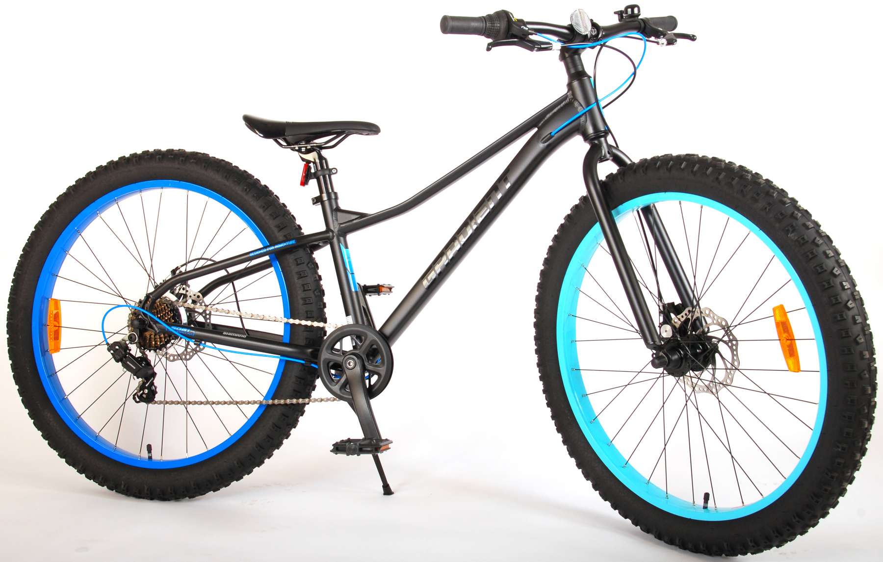 TPFSports Gradient Kinderfahrrad - Jungen - 26 Zoll - 7-Gang - Scheibenbremse - Schwarz
