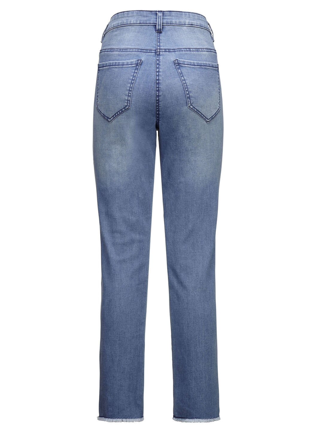 Edel-Jeans mit tollen Glitzersteinchen und Fransensaum