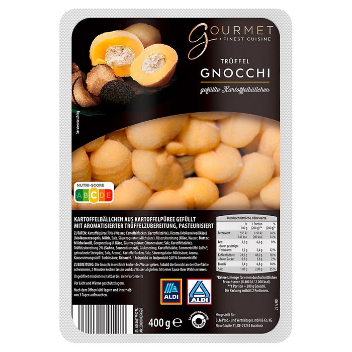 GOURMET FINEST CUISINE Gefüllte Gnocchi 400 g, Trüffel