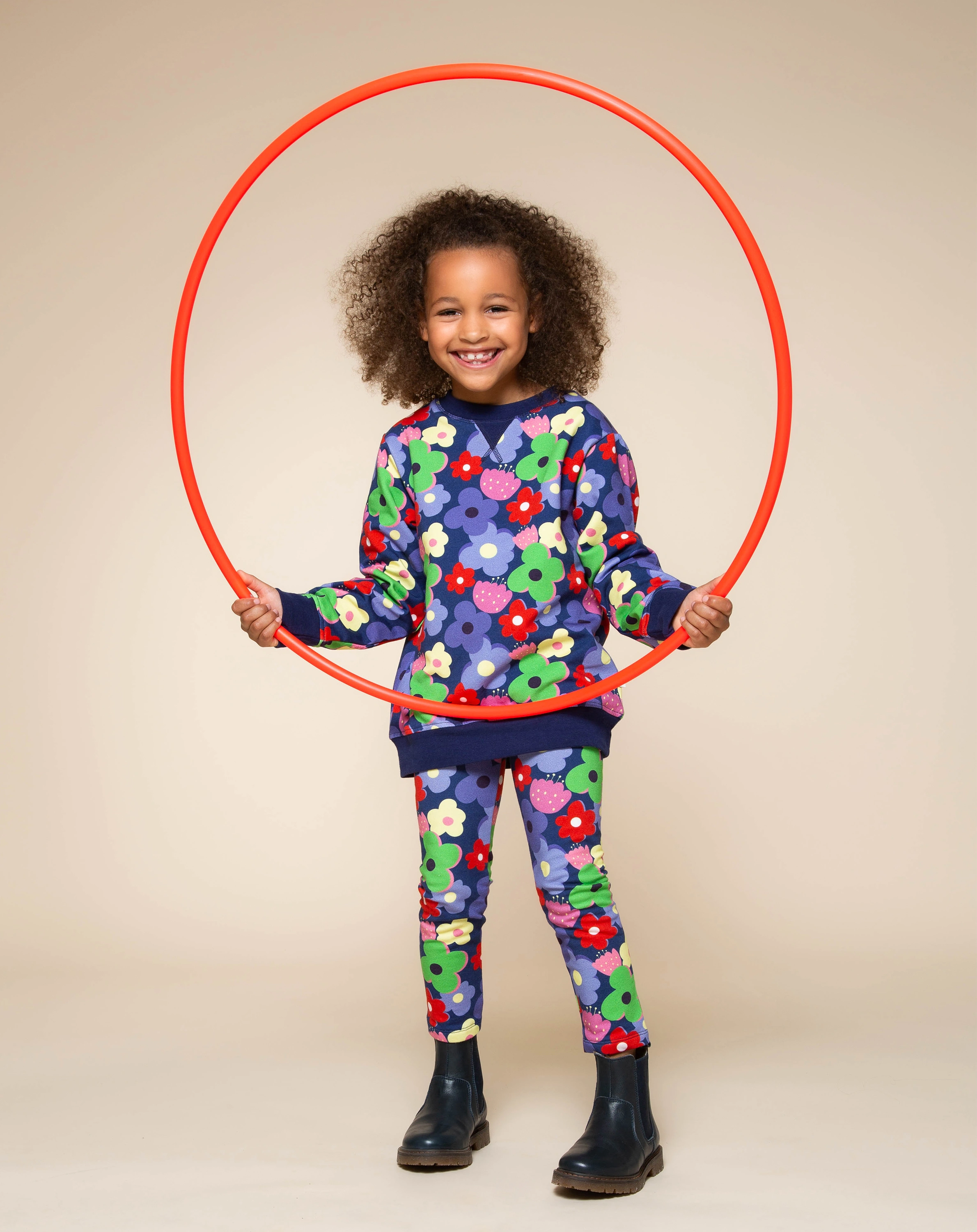 Sweatshirt FLOWER POWER in dunkelblau