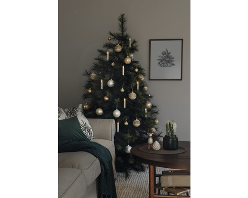10-delige set draadloze LED-boomverlichting Konstsmide, warm wit licht, inclusief timer en afstandsbediening