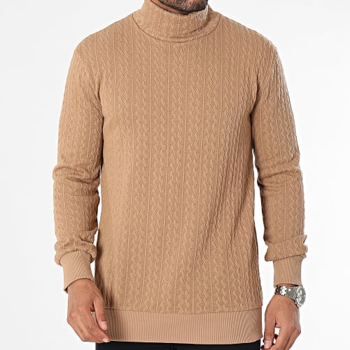 Pull Col Roulé Camel