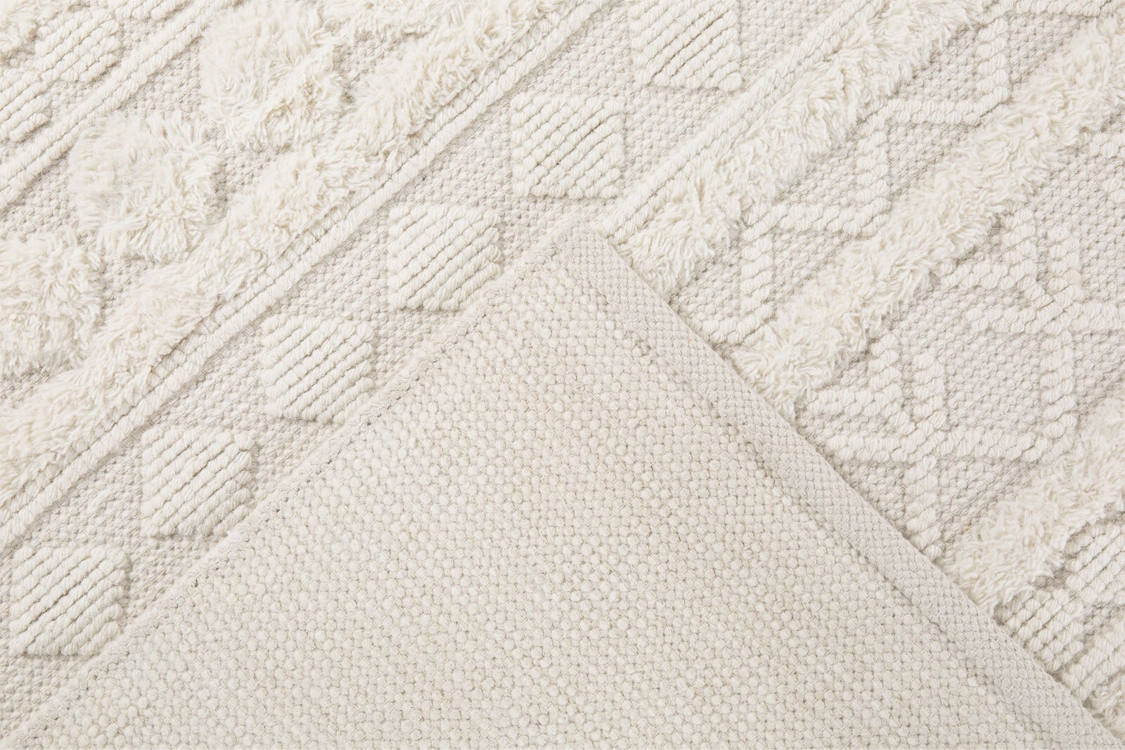 Teppich Kelim Stockholm 70 x 140 cm Creme