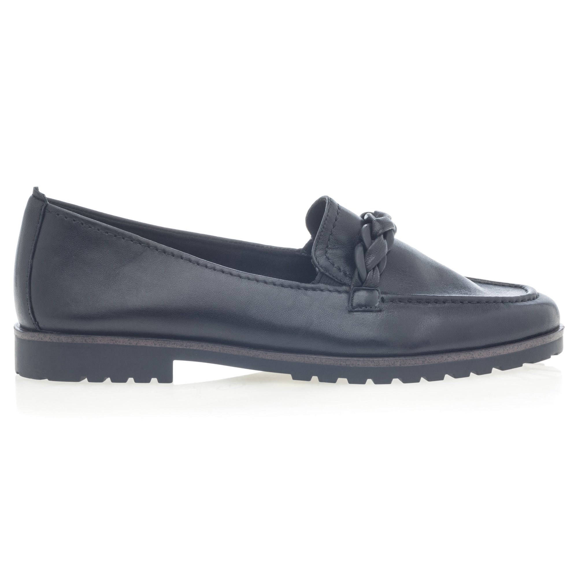 Mocassins Femme en cuir noir