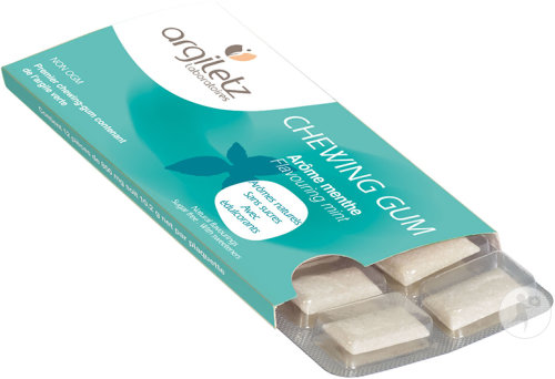 Argiletz Chewing-Gum Menthe Plaquette 12 Gommes