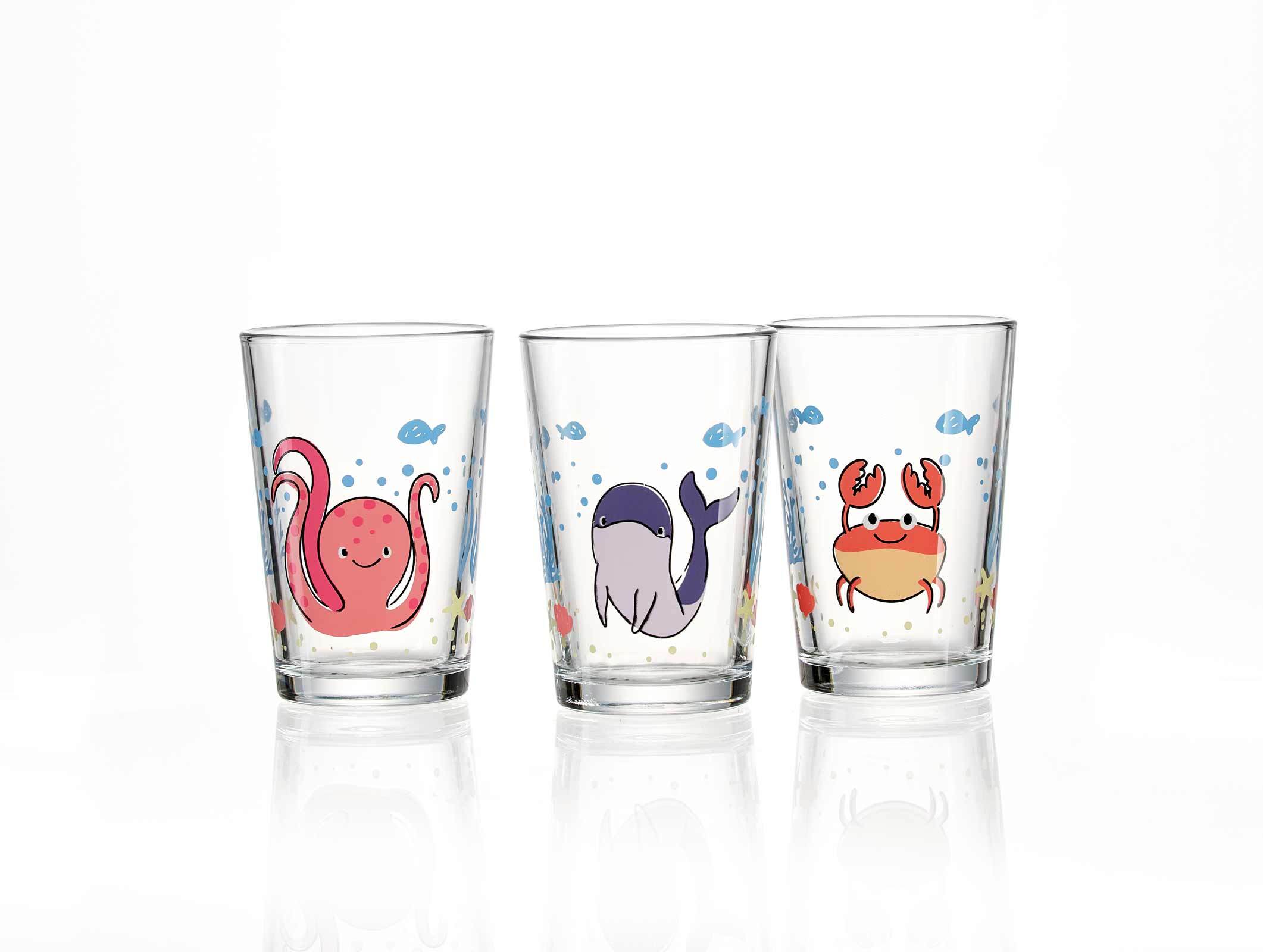 Ritzenhoff & Breker Kindergläser Meeres- und Zootiere 205 ml 6er Set