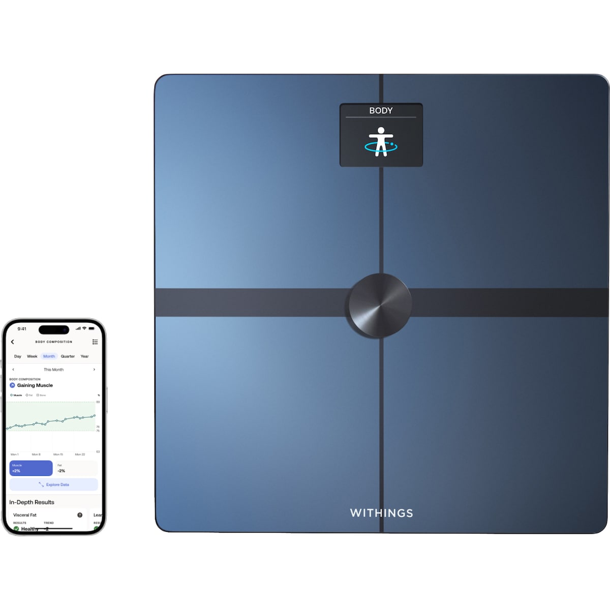 Withings Body Smart baderomsvekt WBS13-Black-All-Inter