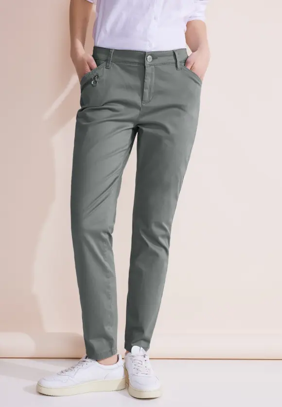 Casual Fit Hose - light mud green