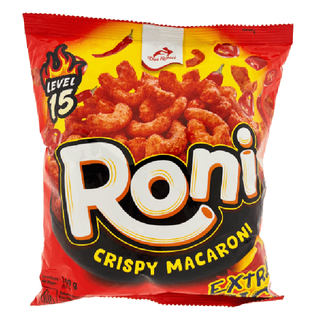Dua Kelinci Roni Crispy Macaroni Spicy Level 15 140g