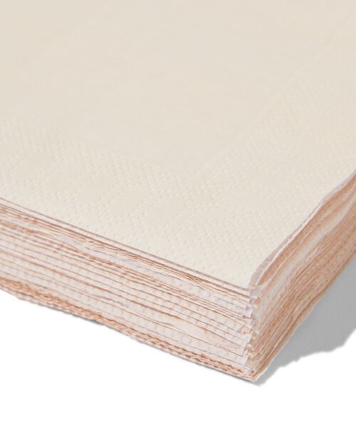 serviettes beige duo 24 x 24 cm