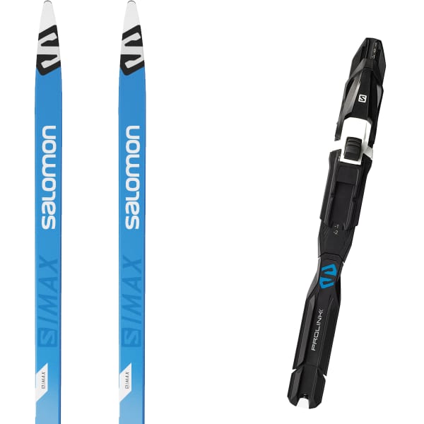 Pack ski de fond SALOMON S/MAX ESKIN JR + PROLINK SHIFT PRO CLASSIC BLUE/BLACK/WHITE