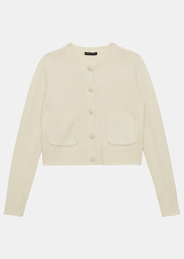 Gilet Gyslainécru en laine