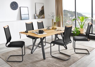 VENJAKOB Esszimmerstuhl LILLI anthrazit /Tritex basalt