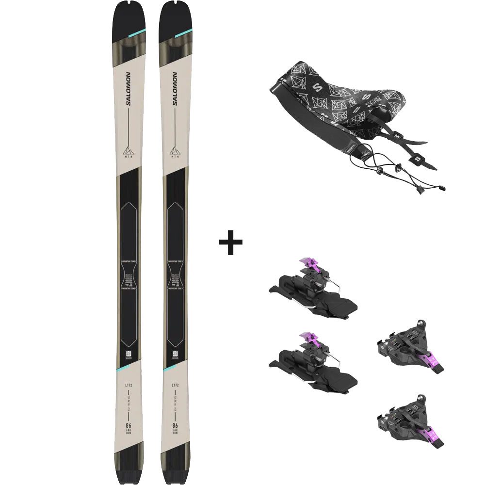 Salomon MTN Carbon 86 W 23/24 Tourenski Komplettset & ATK C-Raider Bindung & Felle