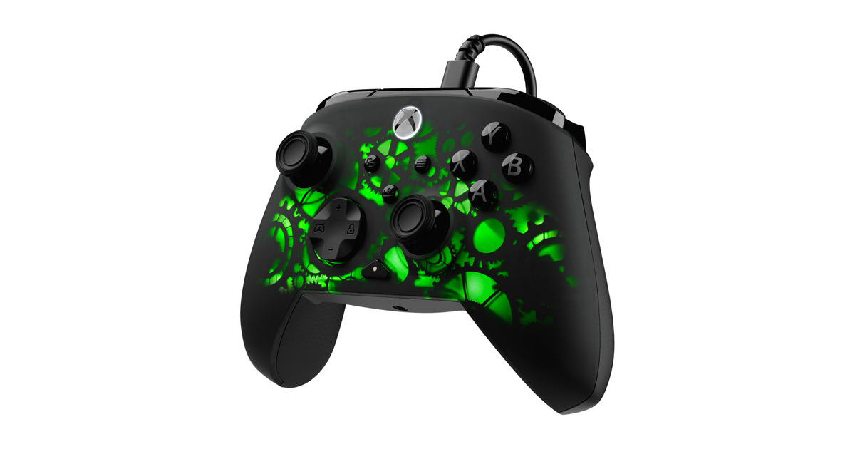 Turtle BeachAfterglow Ignite bekabelde RGB-gamingcontroller - Time Machine  (Zwart, Xbox Series X|S, Xbox One, Pc)