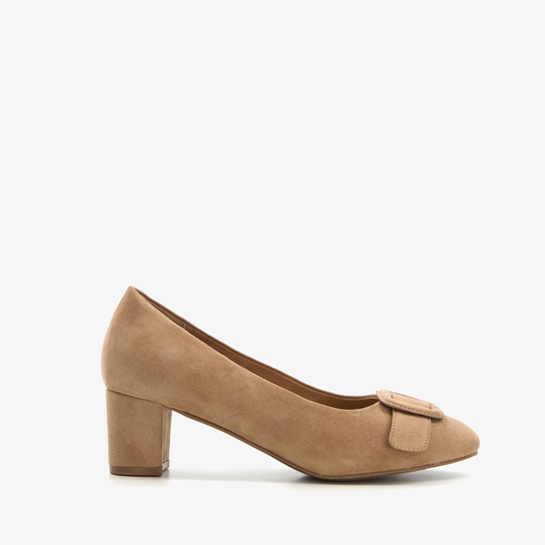 Nova dames pumps met gesp taupe