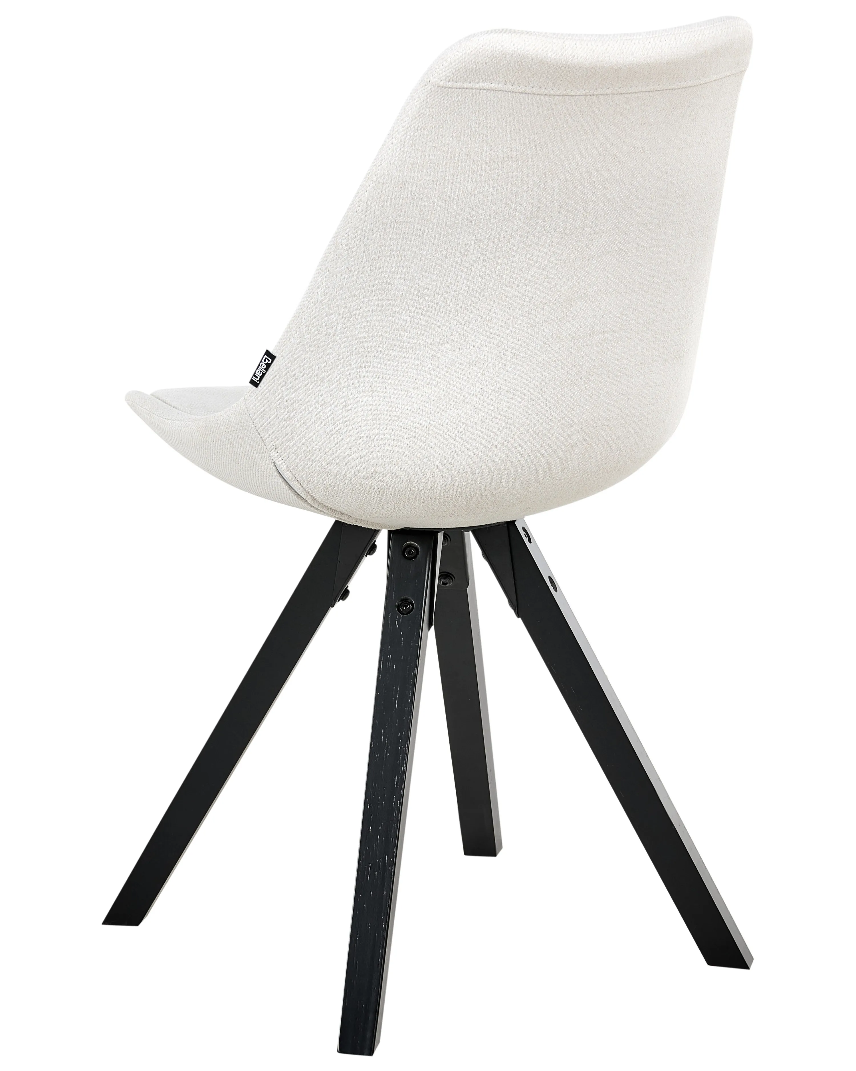 Set van 2 eetkamerstoelen HEDLEY Stof Lichtbeige