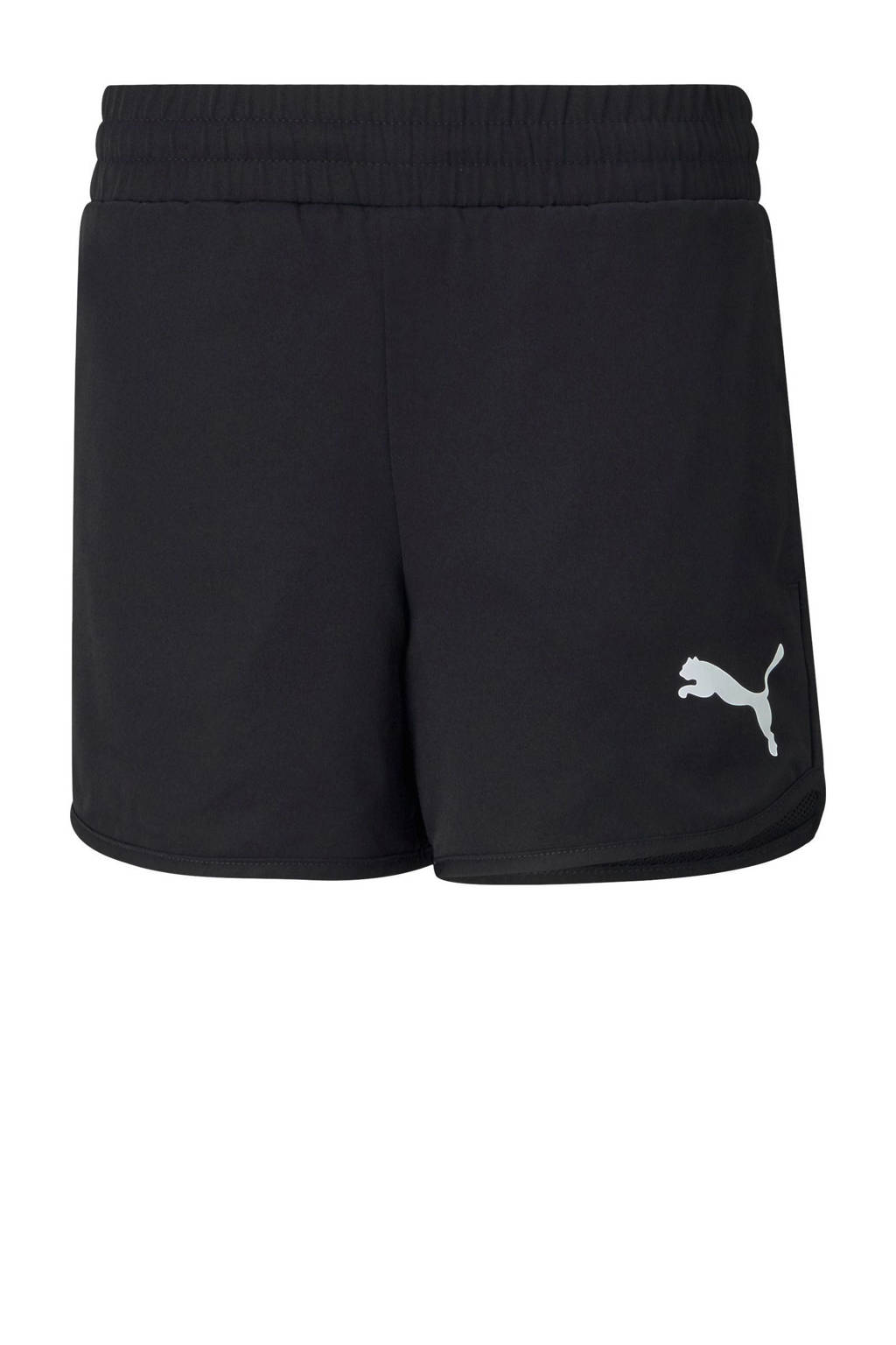 Puma regular fit casual short met logo zwart