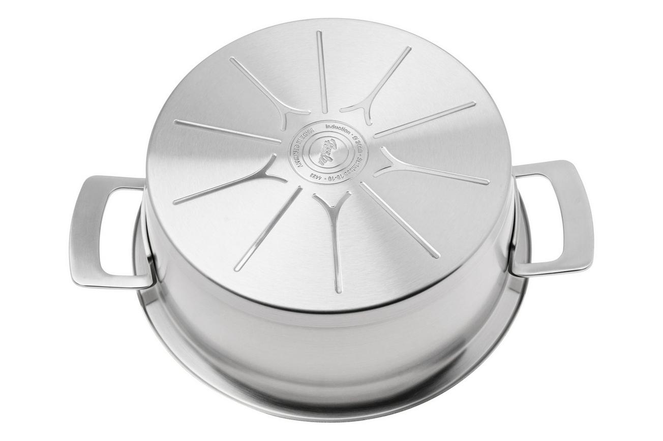Fissler Phi Collection 016-123-24-000-0 lage kookpan, 24 cm, 3.9L, glazen deksel