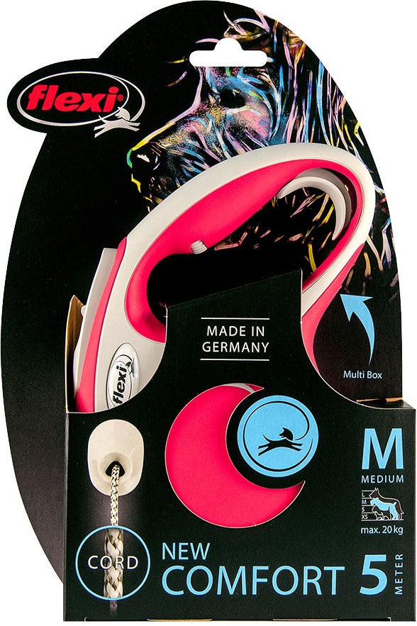 Flexi rollijn New Comfort koord M rood 5 m
