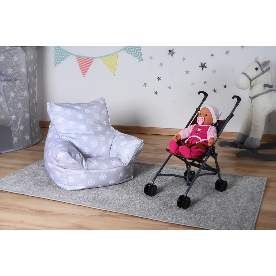 knorr toys® Kindersitzsack Royal grey grau