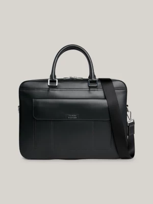 Bolsa para laptop em couro com logotipo