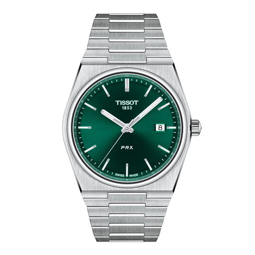 Tissot PRX T137.410.11.091.00 Herreur, Steel/Green, 40 mm