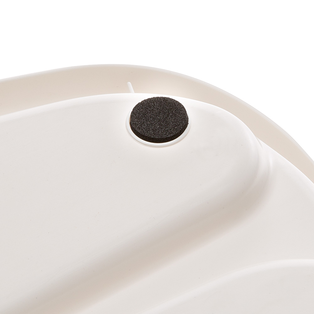 Ferplast plateau avec écuelles pour chats et chiens lindo double écuelle pour animaux, base en plastique résistant, pieds
