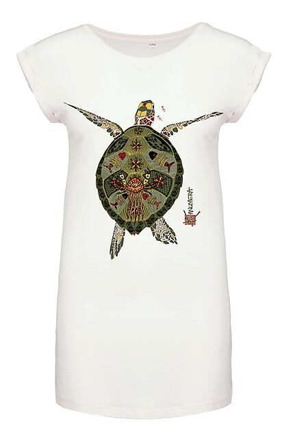 KANUMERA - T-SHIRT ORIGINE LONG LA TORTUE FEMME