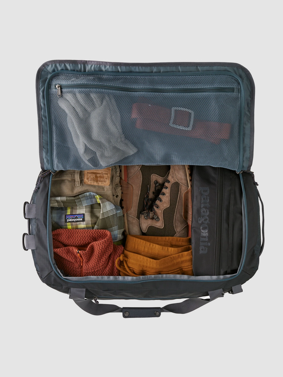Patagonia Black Hole Duffel 55L Travel Bag pufferfish gold