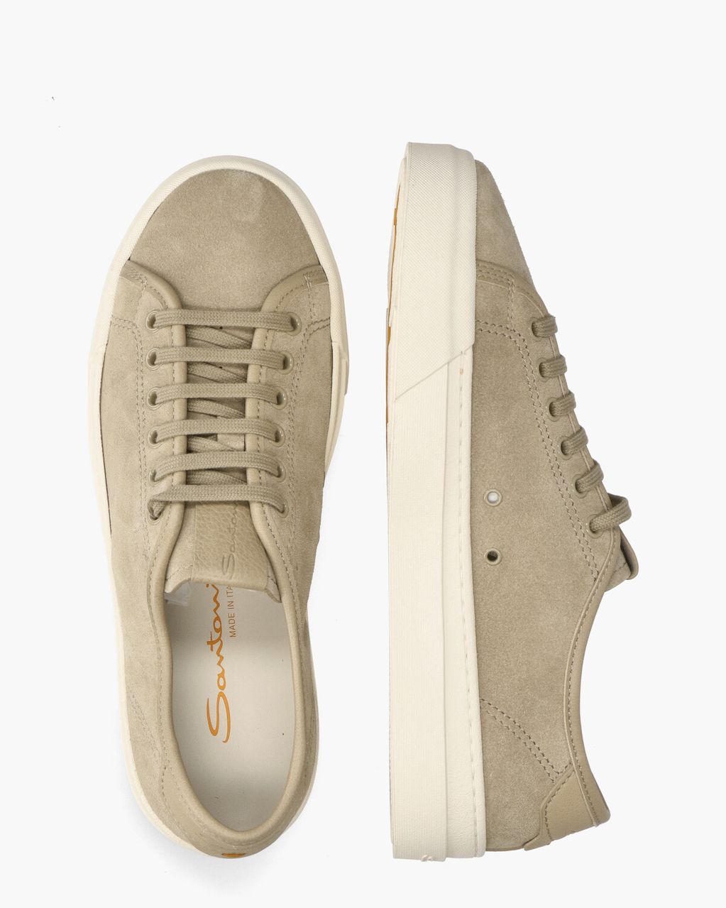 Santoni 22068 Taupe Herensneakers