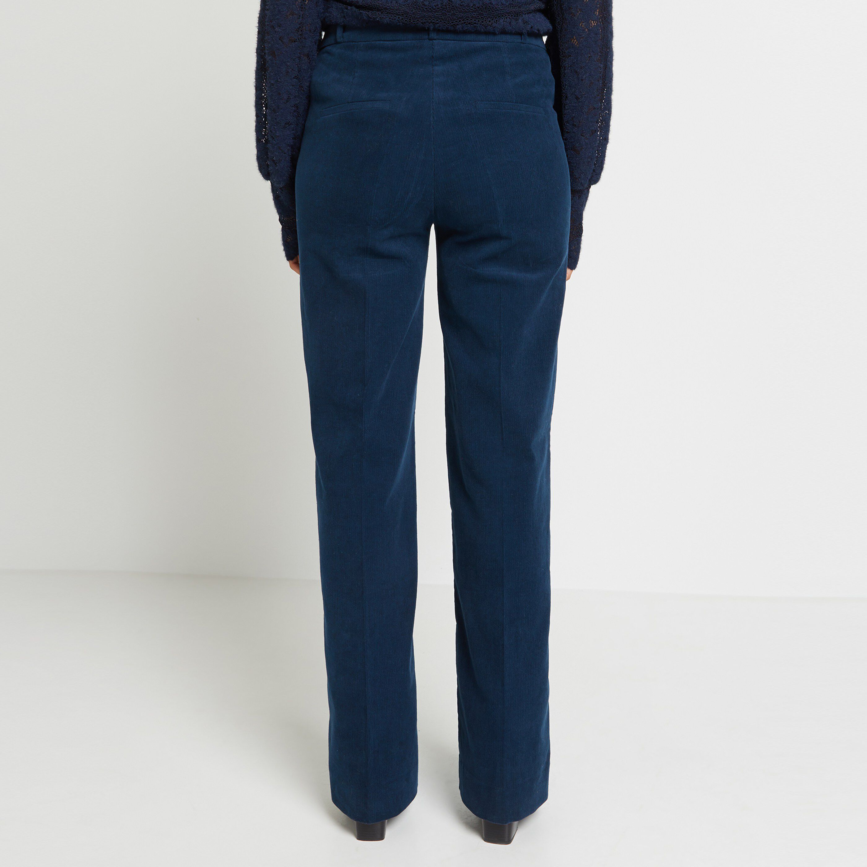 Pantalon en velours femme - BLEU