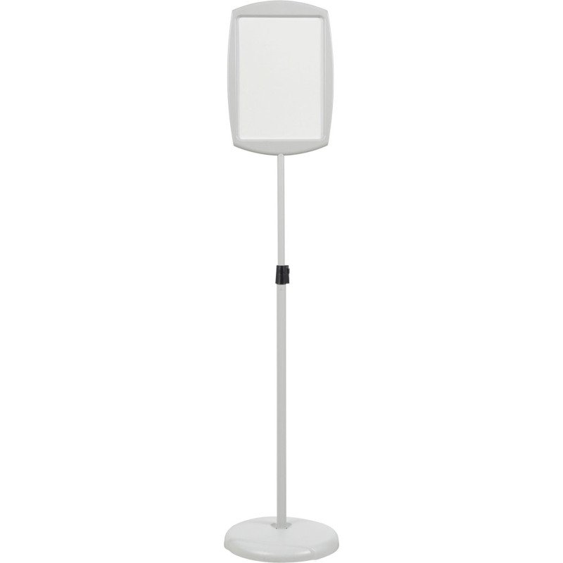 Panneau rectangle sur pied laqué Bi-Office gris